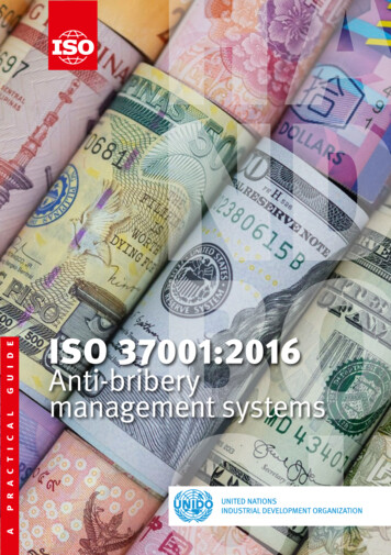 ISO 37001:2016 - Anti-bribery Management Systems