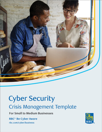 RBC Cyber Security Crisis Management Template For SMBs
