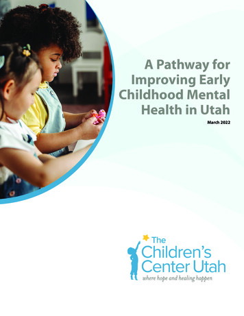 A Pathway For Improving Early Childhood Mental Health In Utah