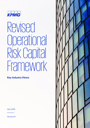 Revised Operational Risk Capital Framework - KPMG