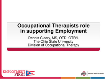 Occupational Therapists Role In Supporting Employment