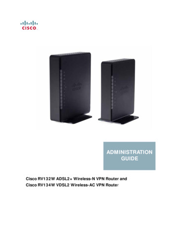 Cisco RV132W/RV134W Administration Guide