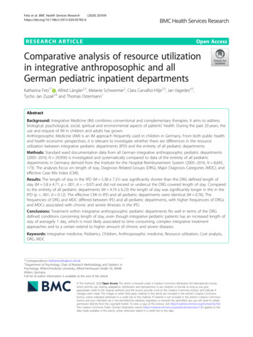 Comparative Analysis Of Resource Utilization In Integrative .