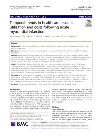 Temporal Trends In Healthcare Resource Utilization And Costs Following .