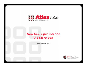 New HSS Specification ASTM A1085 - SEAoO