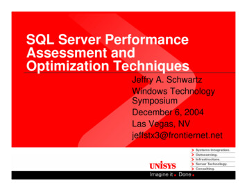 SQL Server Performance Assessment And Optimization Techniques - Demand Tech