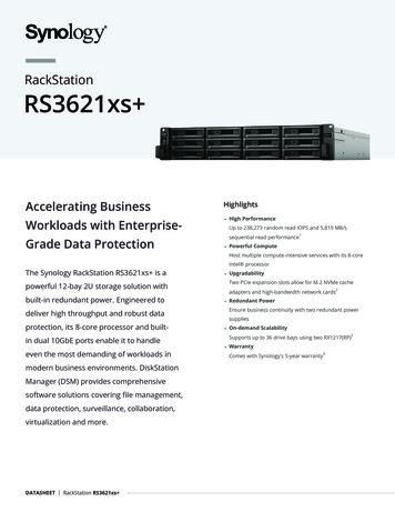 RackStation RS3621xs - Synology