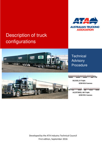 Description Of Truck Configurations