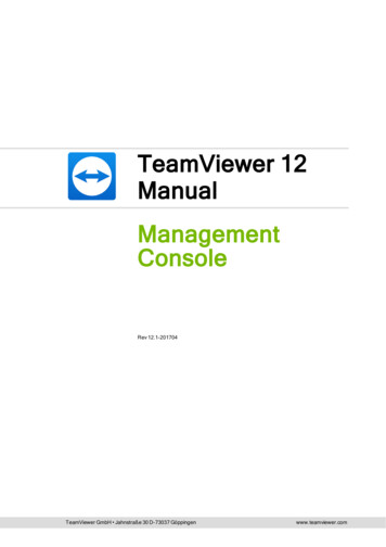 TeamViewer Manual Management Console