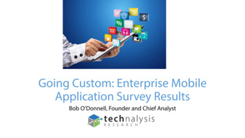 Going Mainstream: Enterprise Mobile Application Survey Results