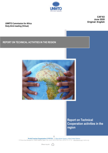 Report On Technical Activities In The Region
