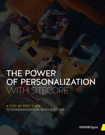 THE POWER OF PERSONALIZATION WITH SITECORE - Perficient