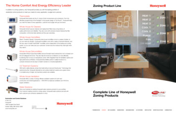 Complete Line Of Honeywell Zoning Products