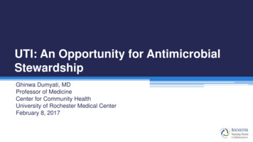 UTI: An Opportunity For Antimicrobial Stewardship