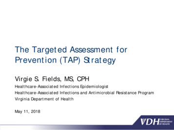 The Targeted Assessment For Prevention (TAP) Strategy