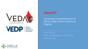 Increasing Competitiveness To Attract Data Center Projects To Virginia