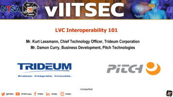 LVC Interoperability 101 - Trideum Corporation