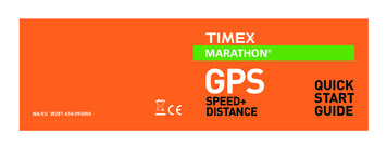 W281 GPS Marathon QSG BOOK - Timex