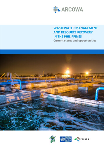 Wastewater Management And Resource Recovery In Philippines
