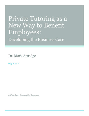 Private Tutoring As A New Way To Benefit Employees