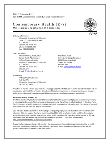 Contemporary Health (K-8) - Mississippi