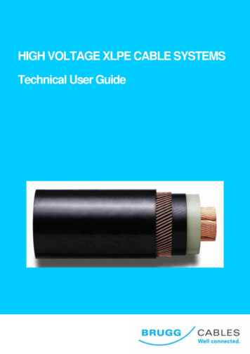 HIGH VOLTAGE XLPE CABLE SYSTEMS Technical User Guide
