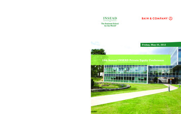 10th Annual INSEAD Private Equity Conference