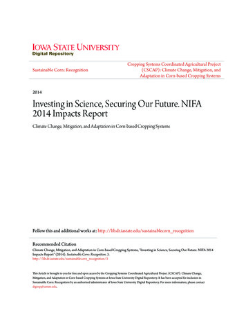 Investing In Science, Securing Our Future. NIFA 2014 Impacts Report - CORE