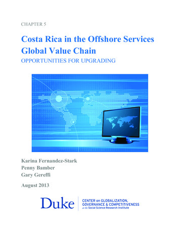 Costa Rica In The Offshore Services Global Value Chain