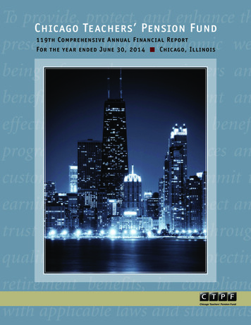 Chicago Teachers' Pension Fund Present And Future Economic Well - CTPF