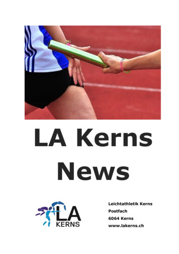 LA Kerns News - Leichtathletik Kerns