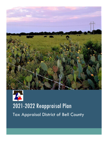 2021-2022 Reappraisal Plan - Bell CAD