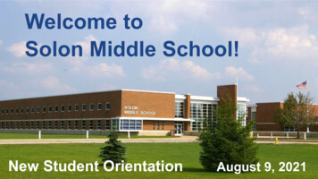 Welcome To Solon Middle School! - Solon City School District