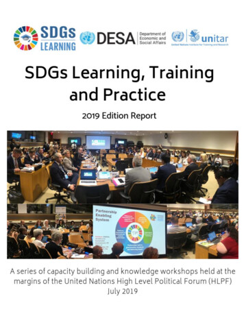 SDG Learning, Training & Practice - United Nations