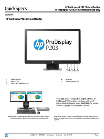 HP ProDisplay P203 20-inch Monitor - CNET Content