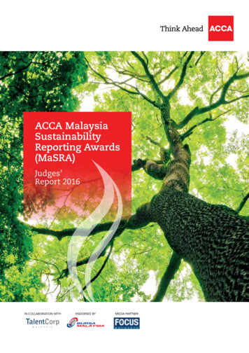 ACCA Malaysia Sustainability Reporting Awards