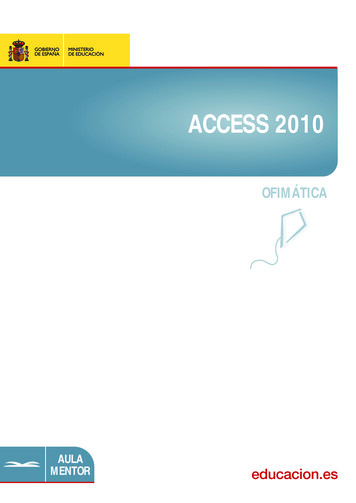 ACCESS 2010 - Descargas.pntic.mec.es
