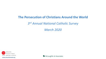 The Persecution Of Christians Around The World - Papal Charity