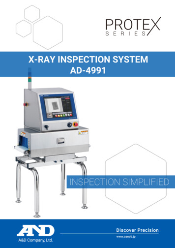 X-RAY INSPECTION SYSTEM AD-4991 - A&D Company
