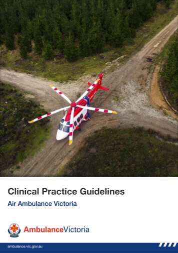 Clinical Practice Guidelines - Ambulance Victoria