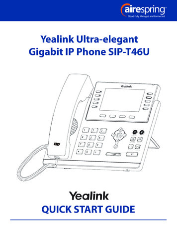 Yealink Ultra-elegant Gigabit IP Phone SIP-T46U - AireSpring
