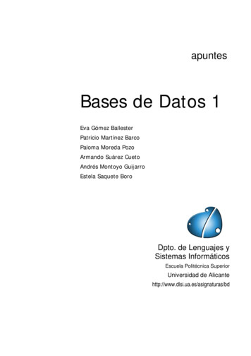 Bases De Datos 1 - Ua