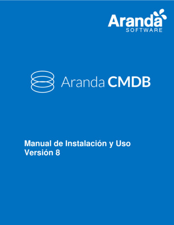 Manual De Instalación Y Uso Versión 8 - Aranda Software