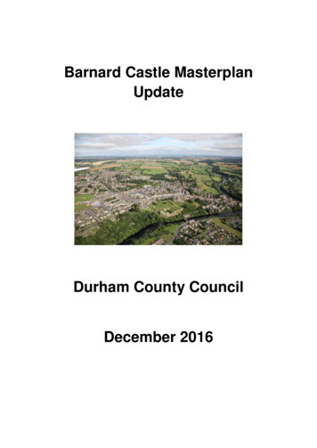 Barnard Castle Masterplan Update - Durham County Council