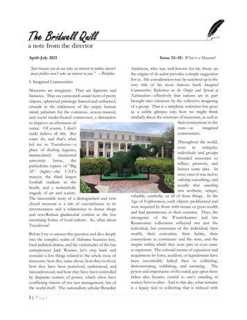 April July 2021 Issue 32 35: What Is A Museum?