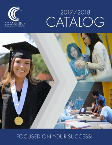 2017 / 2018 Coastline Community College Catalog