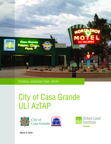 City Of Casa Grande ULI AzTAP - Microsoft