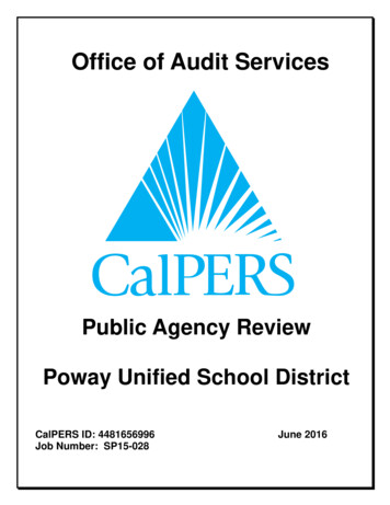 Office Of Audit Services - CalPERS