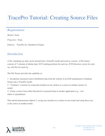 TracePro Tutorial: Creating Source Files - Lambdares 
