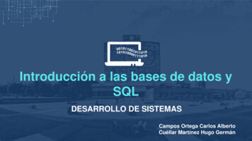 Introducción A Las Bases De Datos Y SQL - UNAM